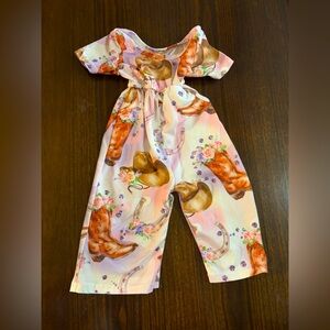 Baby Girl Cowgirl Jumpsuit 0-3 months